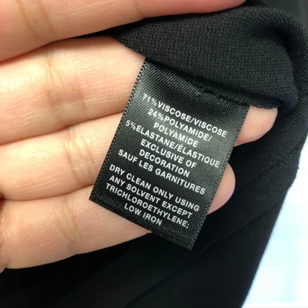 Lafayette 148 Sheath‎ Dress Womens 4 Black Short Sleeve Classic Business Career